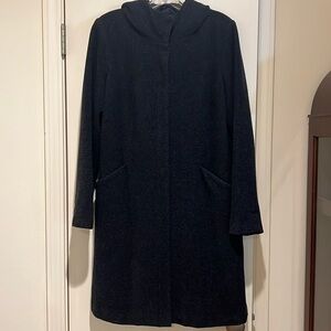 Eileen Fisher Heather Grey Walking Coat S